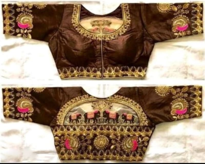 Восточный пояс с вышивкой - фото 1