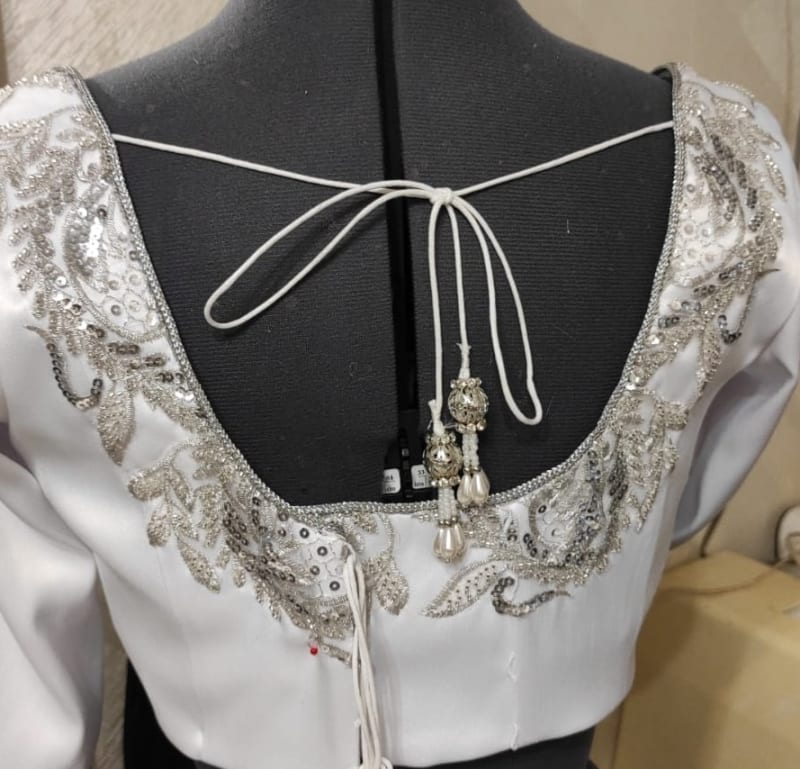 Белый топ для индийских костюмов - фото 4