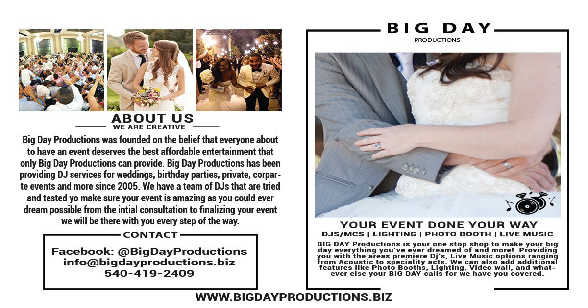 Big Day Productions website photo