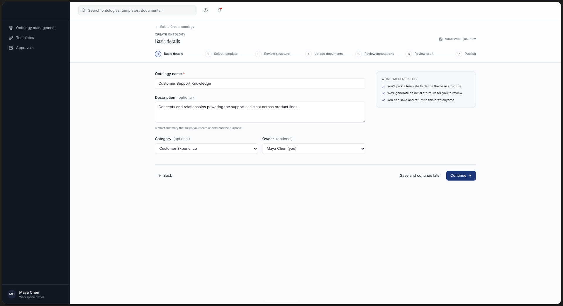 Create Ontology Entry Point