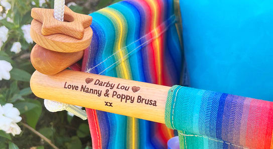 Custom Etching for Kids Swing