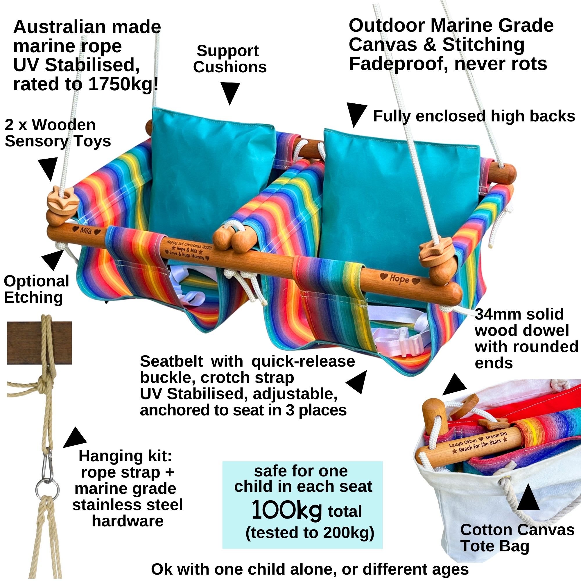 baby toddler kids swing information