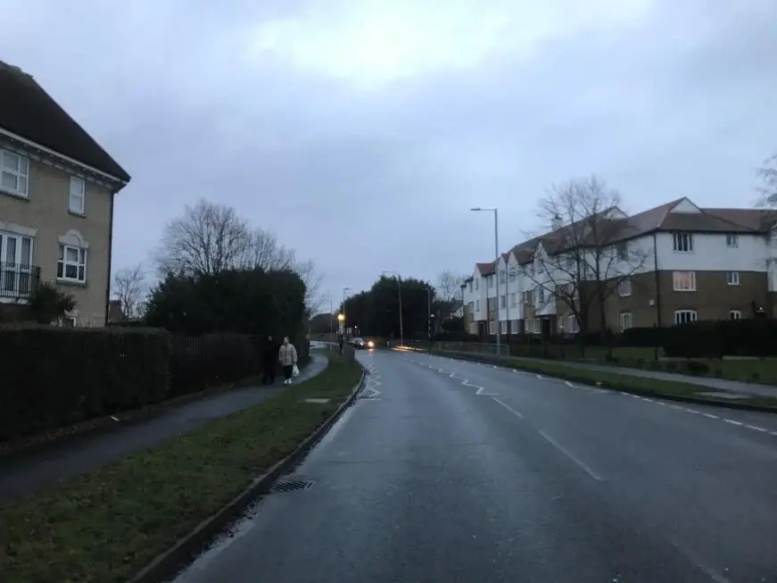 Photo of a pedestrian crossing Ferrers Rd