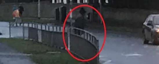 Zoomed in photo of a pedestrian crossing Ferrers Rd