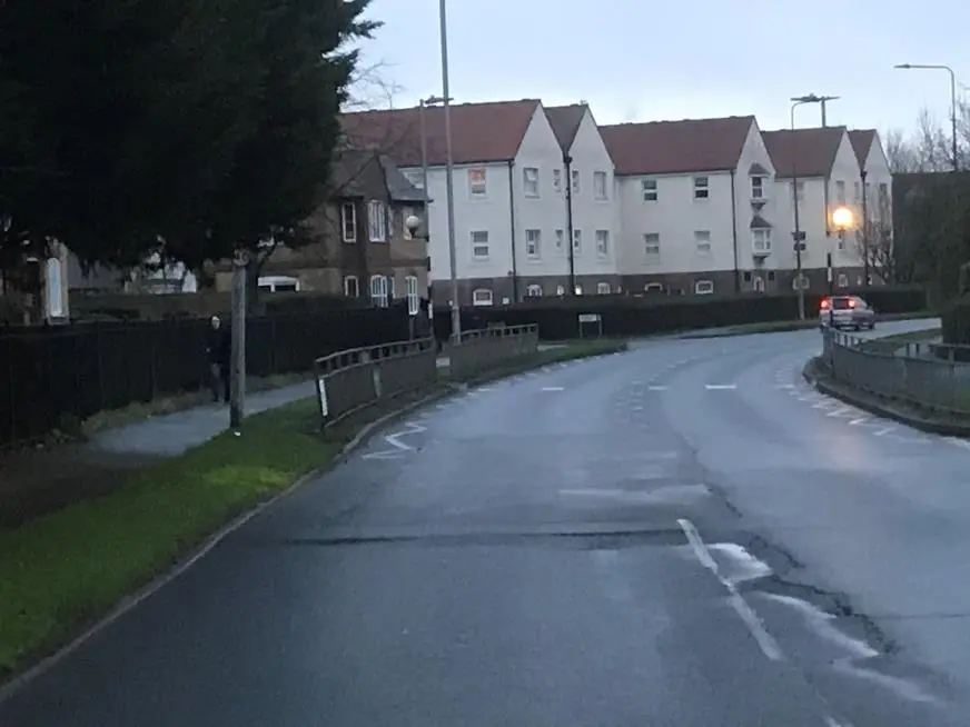 Photo of a pedestrian crossing Ferrers Rd