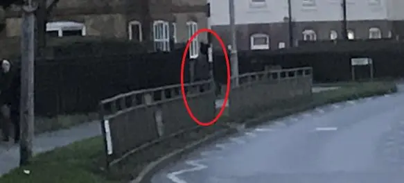 Photo of a pedestrian crossing Ferrers Rd