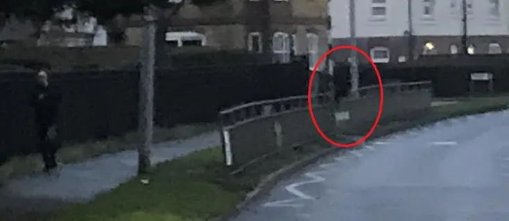Photo of a pedestrian crossing Ferrers Rd