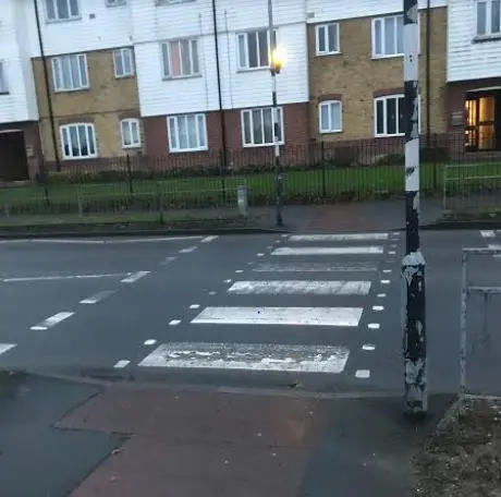 Photo of pedestrian crossing on Ferrers Rd