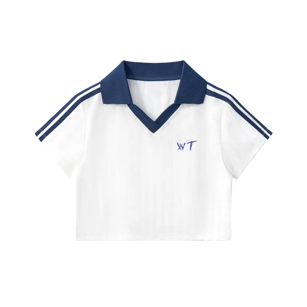 WT Stripped Cropped Jersey - Streetwear Fit by WILL THRIVE