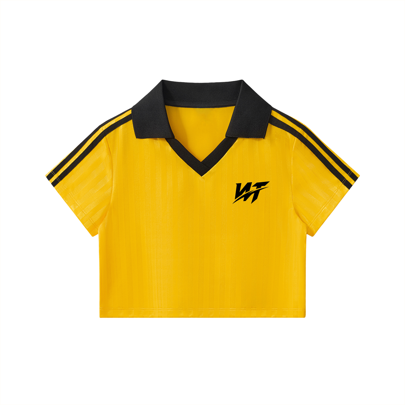 WT Women's Cropped Jersey GOLD/BLACK - Streetwear Fit by WILL THRIVE