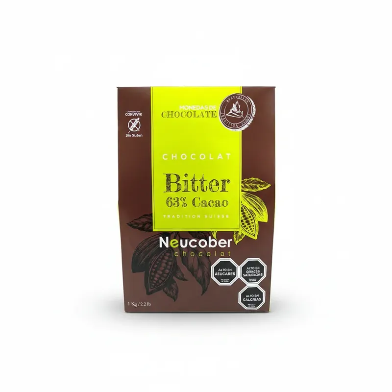 Chocolate Bitter 63% Cacao 1 kg Neucober