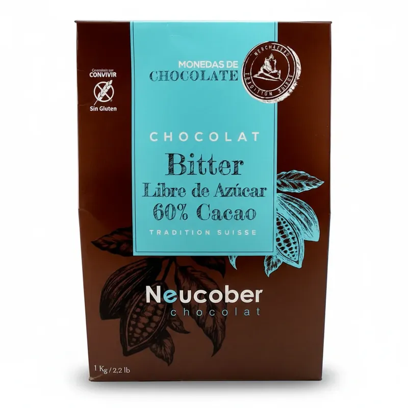 Chocolate Bitter S/A 60% Cacao 1 kg Neucober