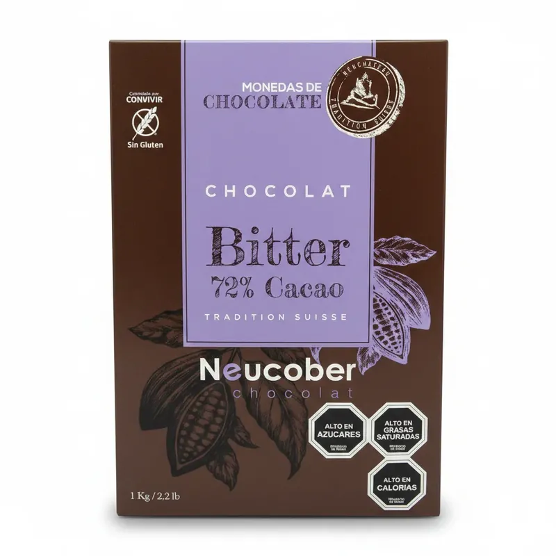 Chocolate Bitter 72% Cacao 1 kg Neucober