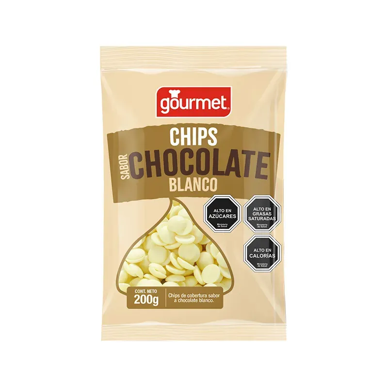 Chips Chocolate Blanco 200 g Gourmet