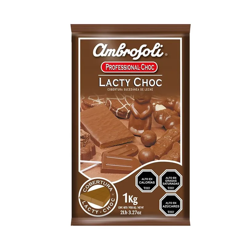 Chocolate Barra Lacty Choc 1 Kg Ambrosoli 