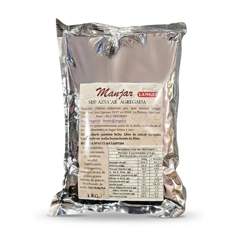 Manjar sin Azucar 1 kg Langer
