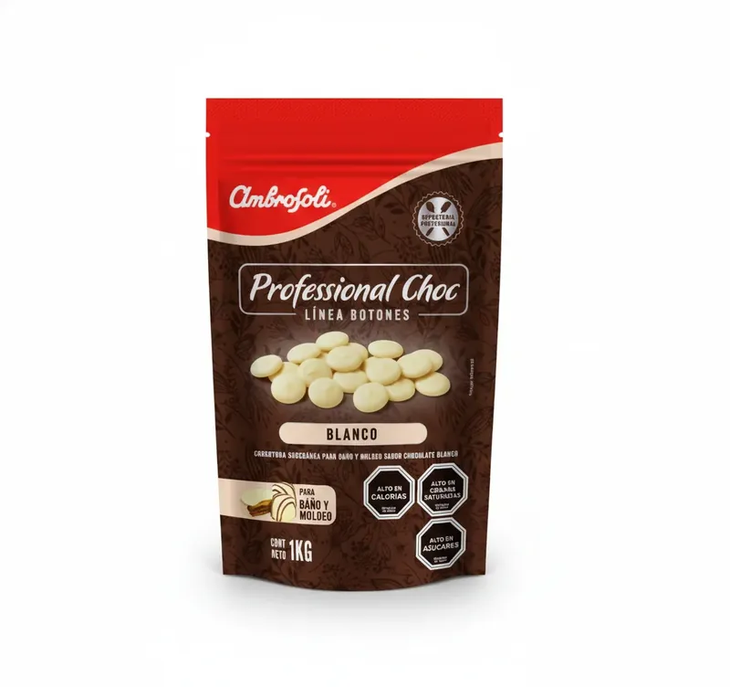Cobertura Botones Blanco 1 kg Ambrosoli