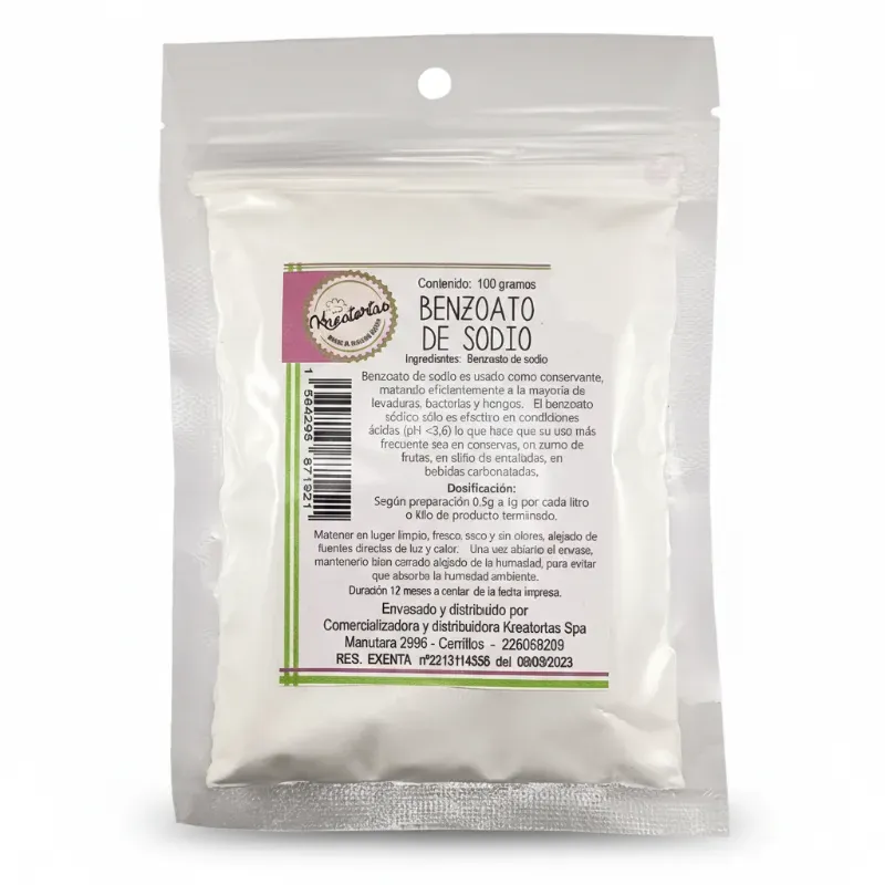 Benzoato de Sodio 100 g Kreatorta