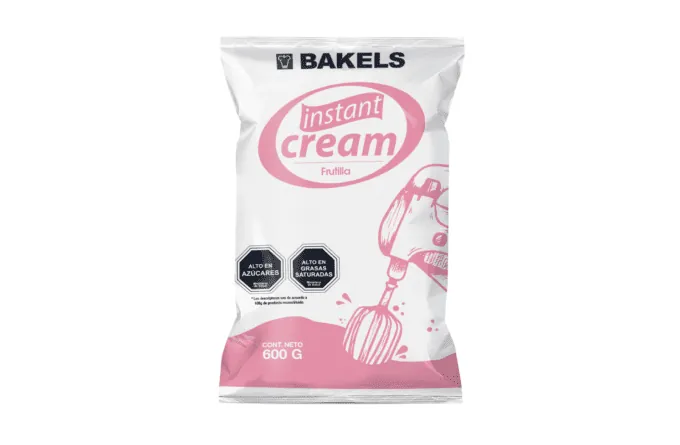 Instant Cream Frutilla 600 g Bakels