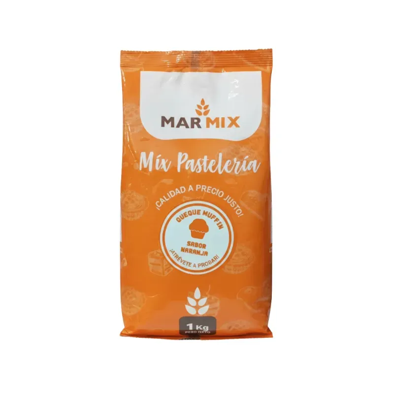Queque Muffins Naranja 1 kg Marmix