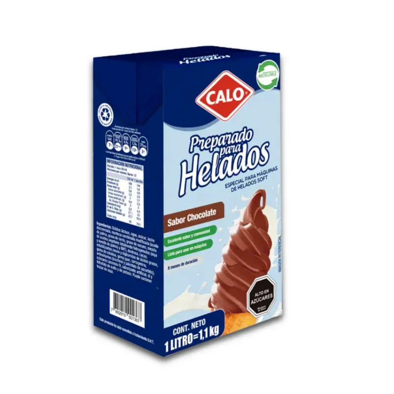 Base para Helado Soft Chocolate Calo 1 L