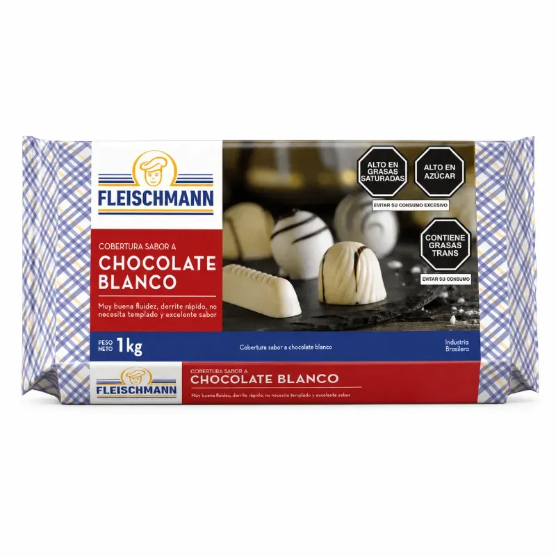 Chocolate Blanco Barra 1 kg Fleischmann