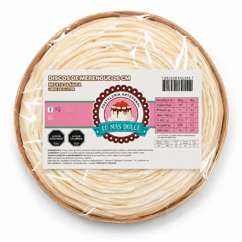 Disco Merengue 26 cm