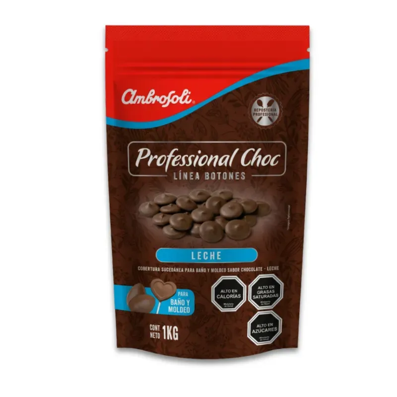 Chocolate Botones Leche 1 kg Ambrosoli