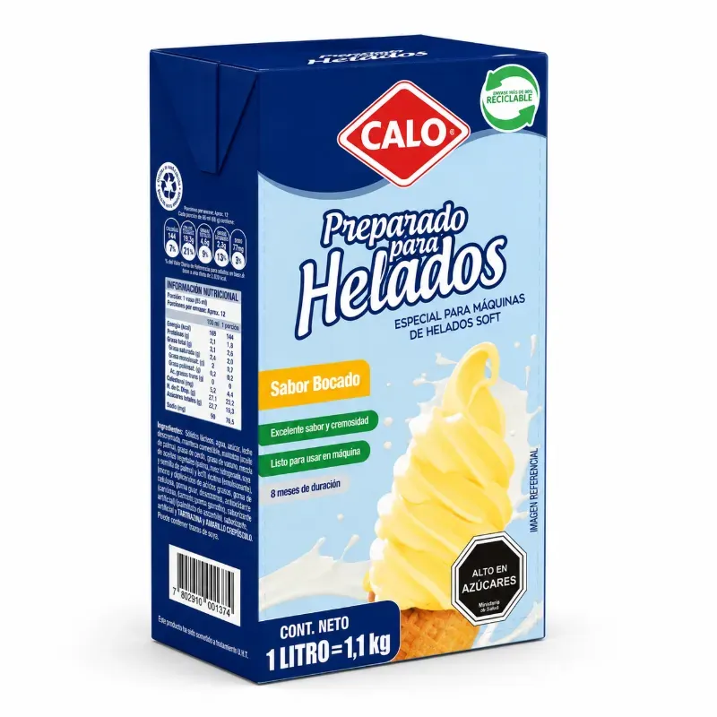 Base Helado Soft Bocado 1L Calo