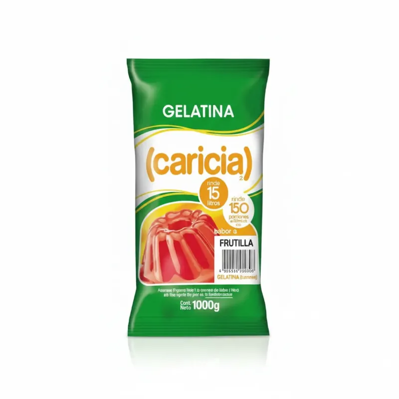 Gelatina Frutilla 1 kg Caricia