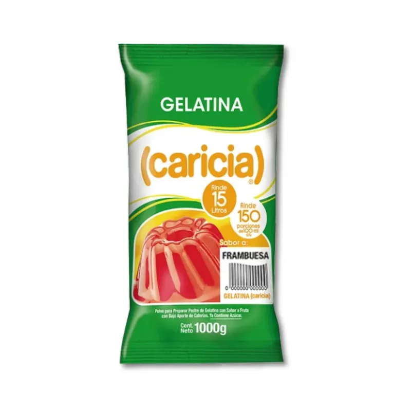Gelatina Frambuesa 1 kg Caricia
