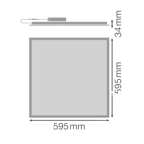 LEDVANCE ПАНЕЛ LED ECO BACK. 36W 4000K 3600lm LEDVANCE ПАНЕЛ LED ECO BACK. 36W 4000K 3600lm - Image 2
