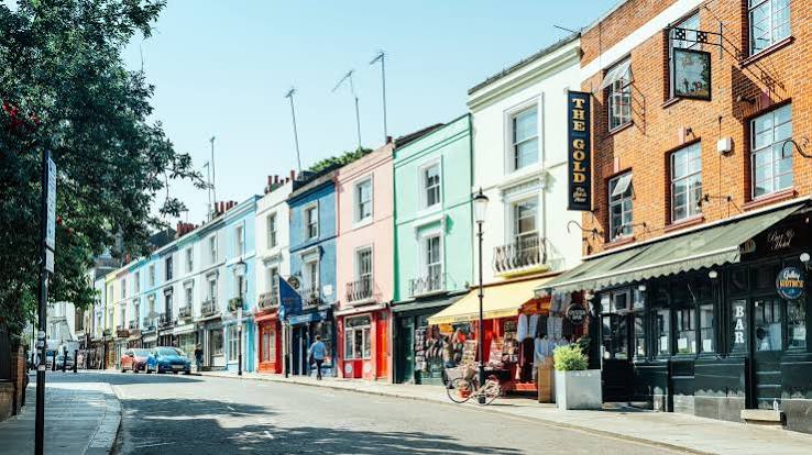 West London skyline and streets