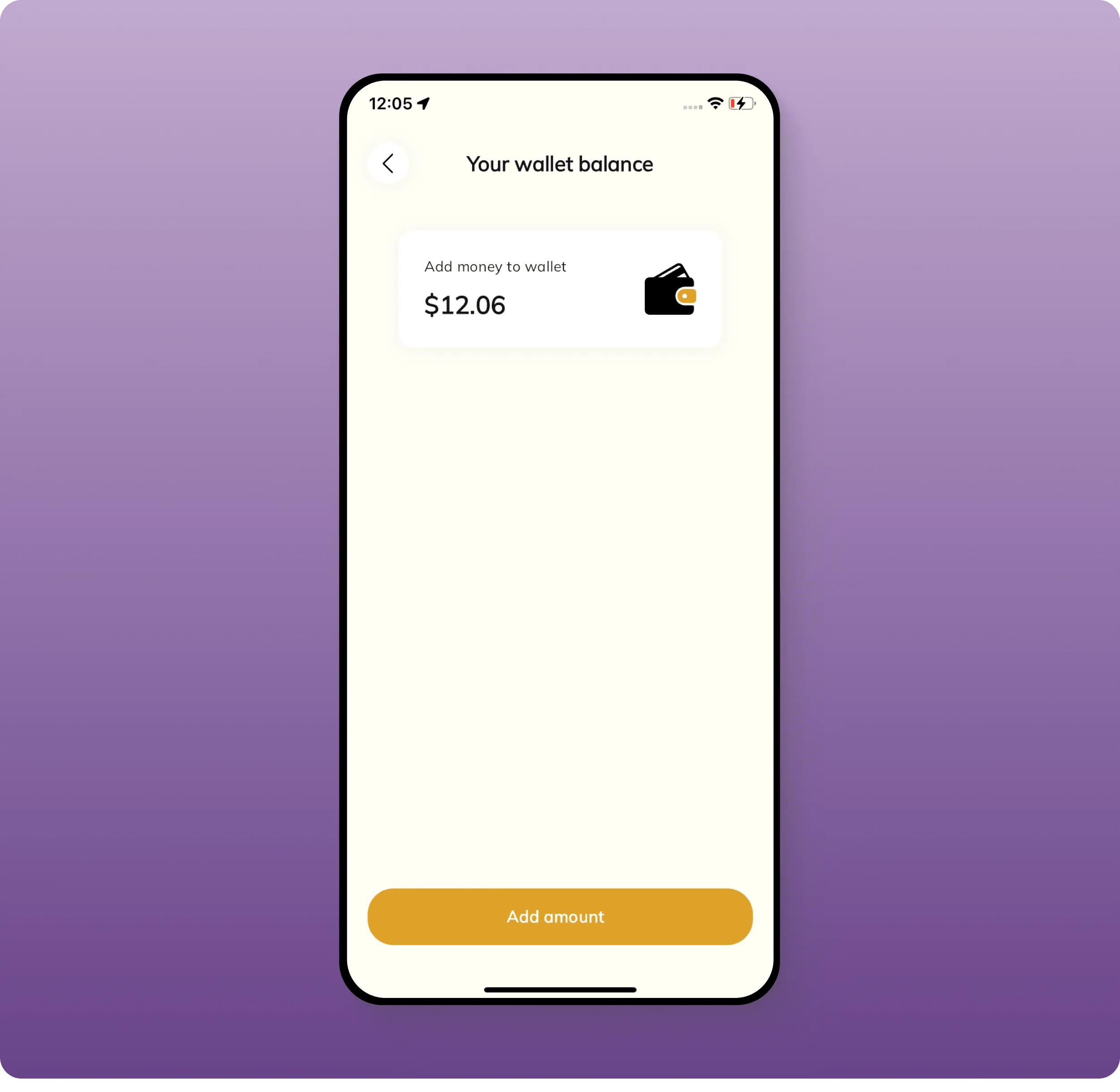 In-app wallet