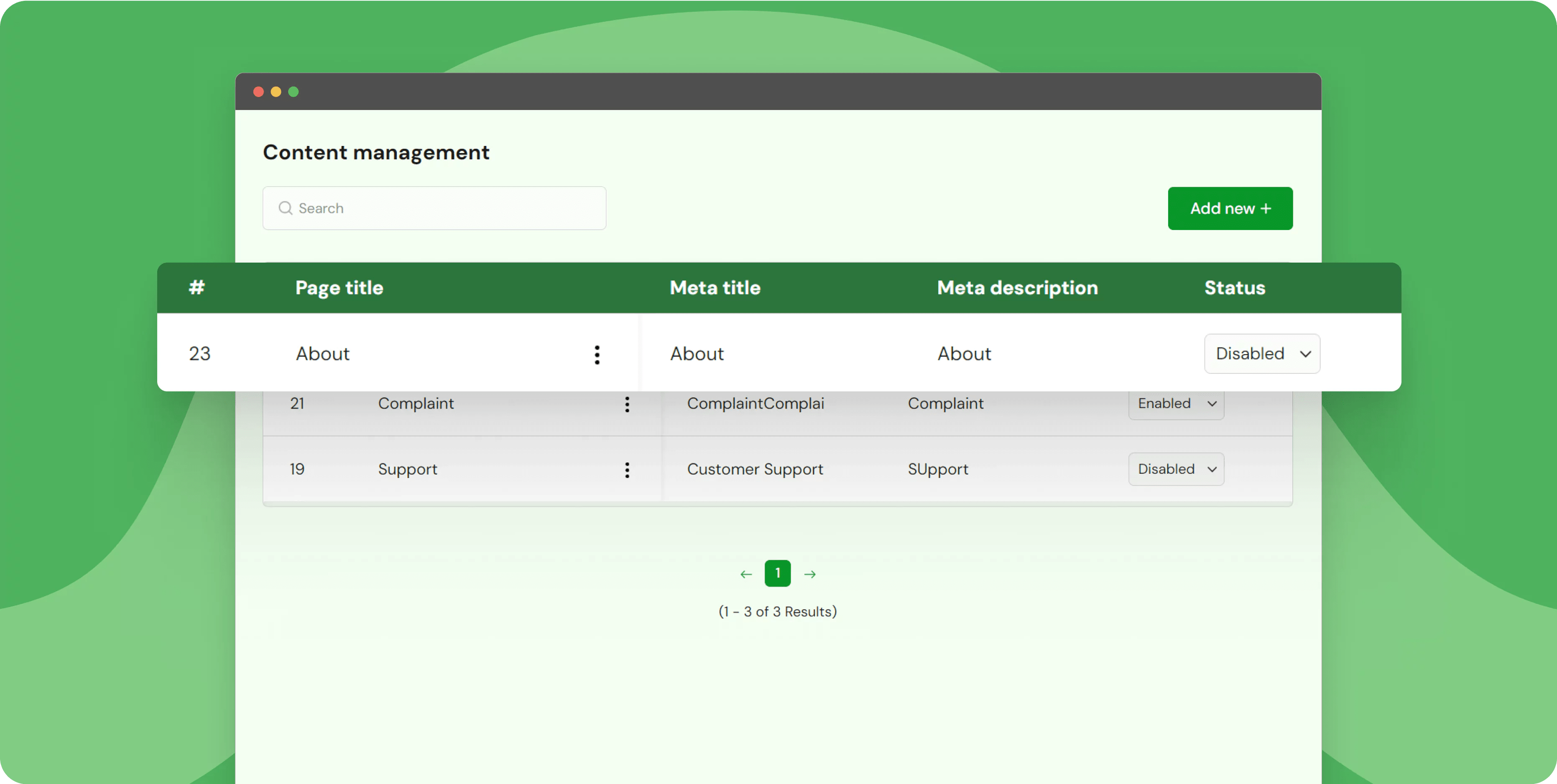 Content management