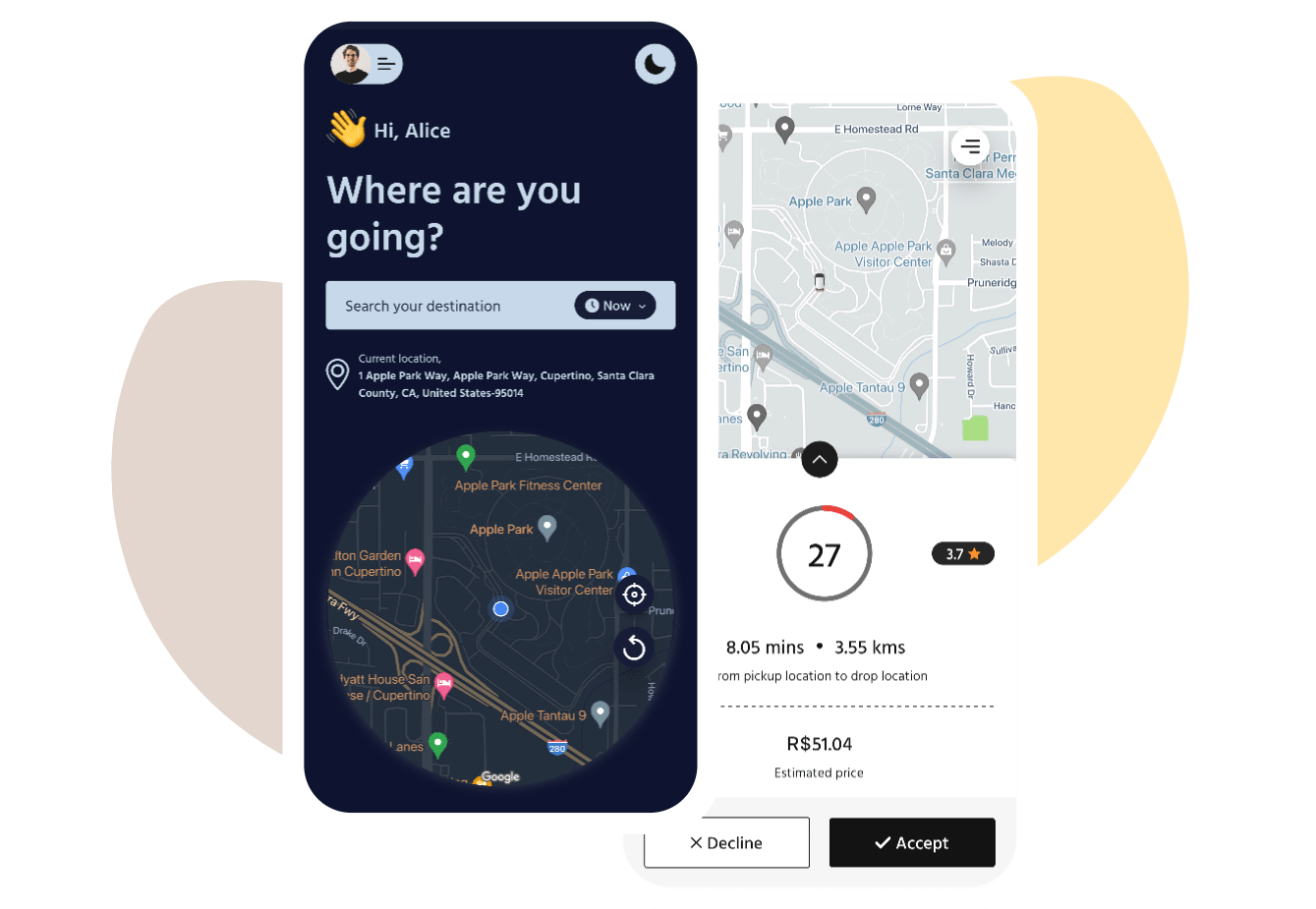 Taxi Booking App Solution banner