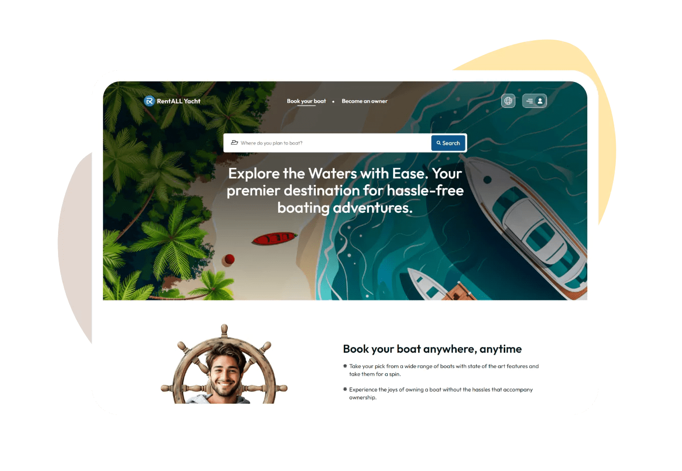 Boat Rental Solution banner