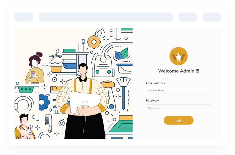 Handyman admin panel