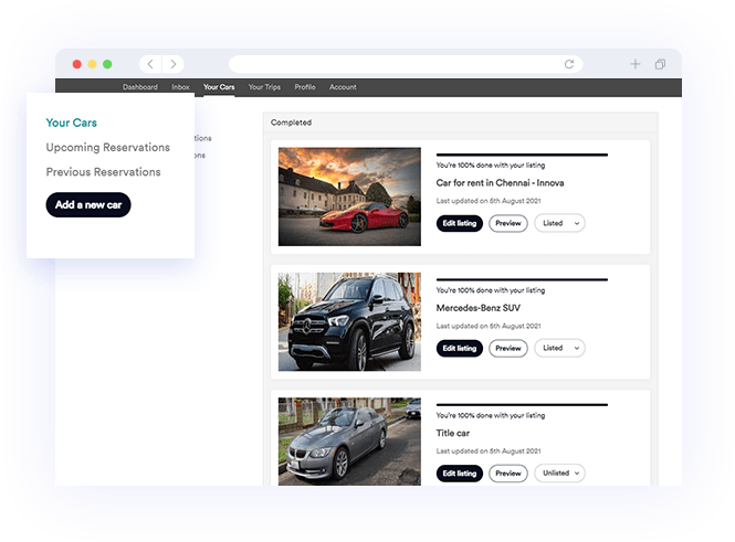 Airbnb for cars script