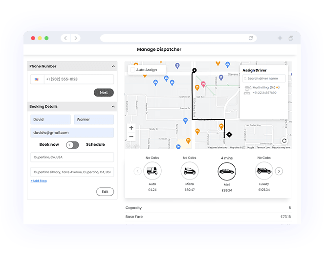Manage driver payout section in Wooberly admin panel