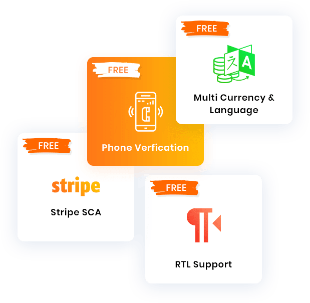 We offer 4 unique addons to enhance your taxi booking software