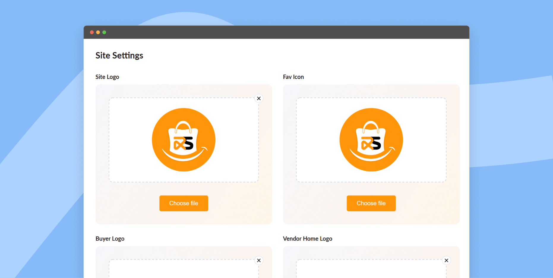 Manage site settings