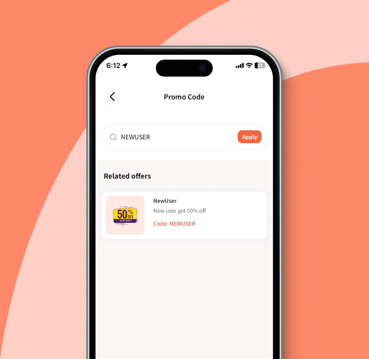 Apply promo codes