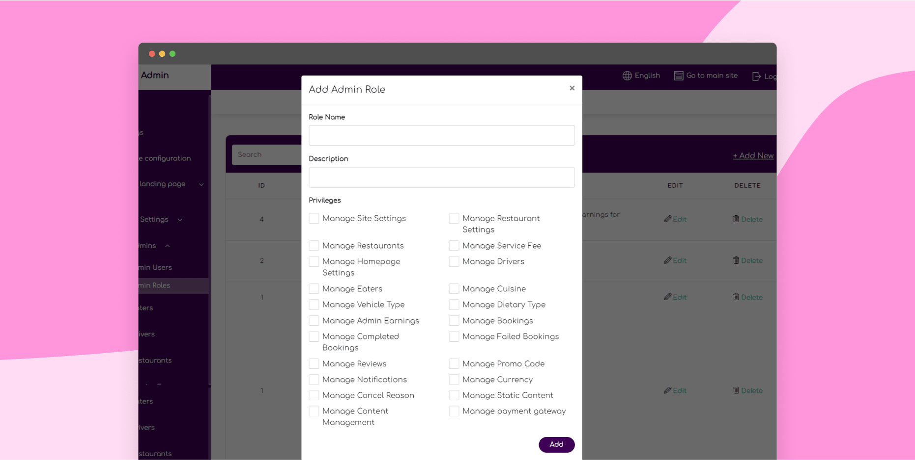 Add sub-admins