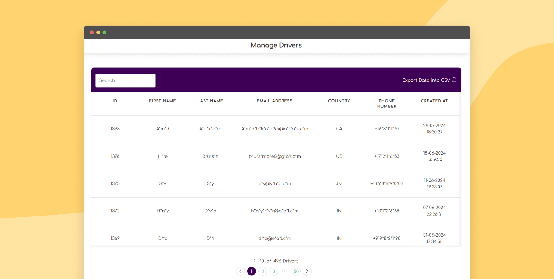 Manage delivery partners