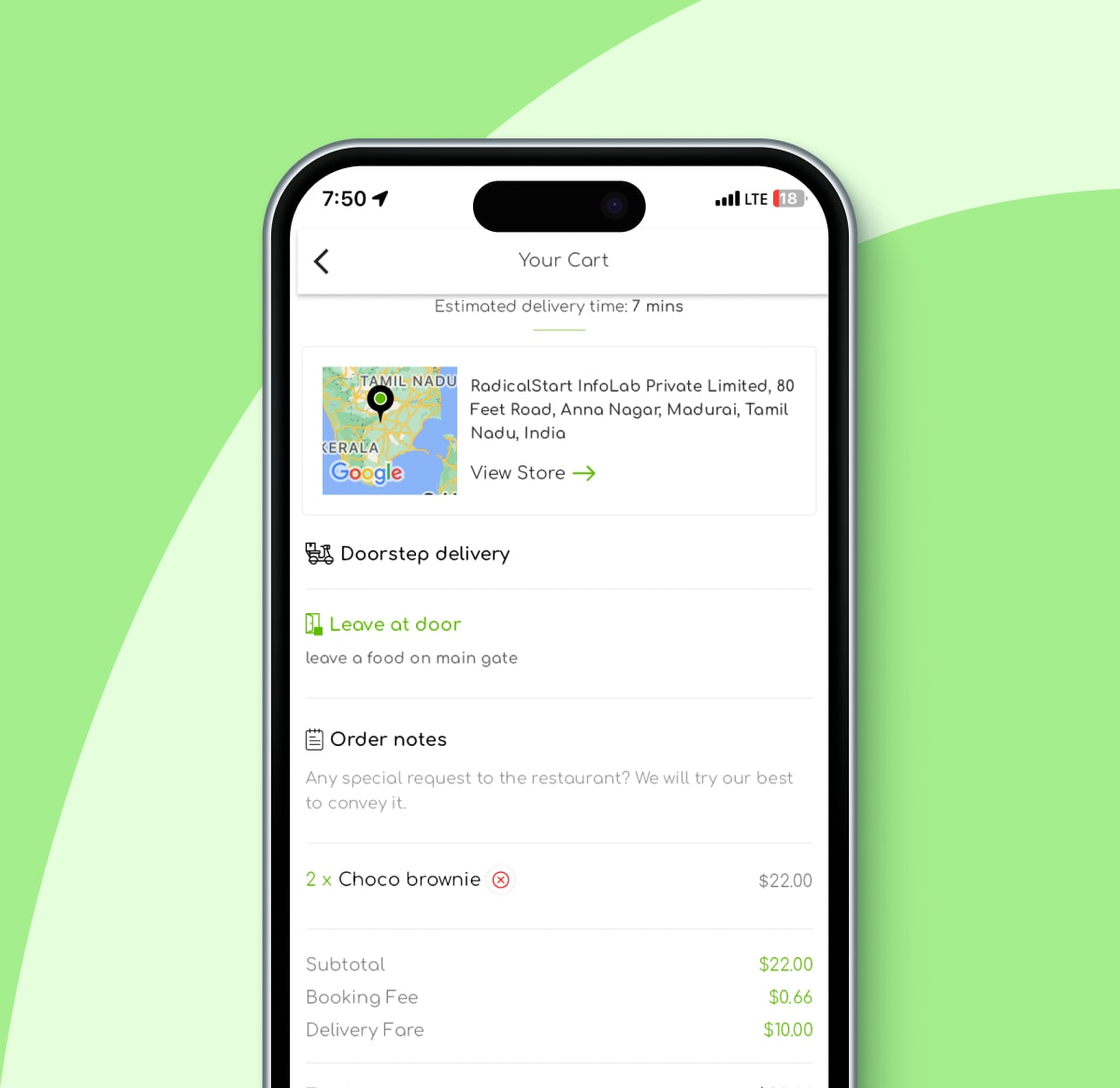 Add delivery notes