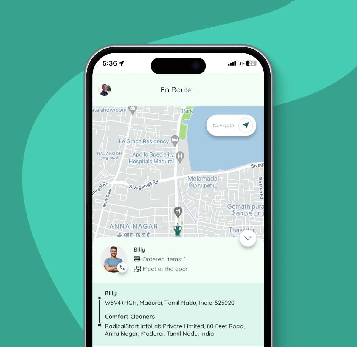 Navigate to order locations