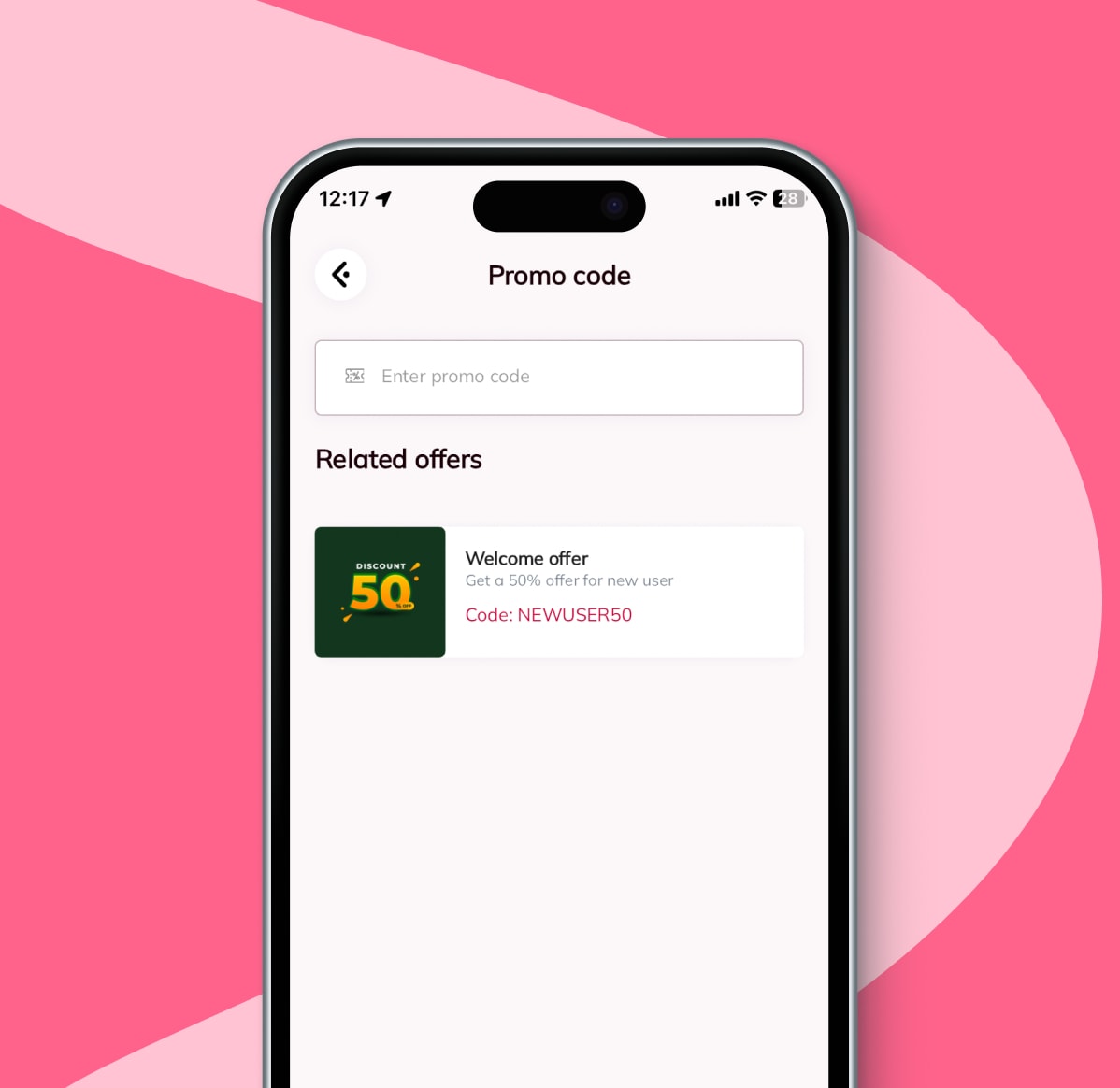 Use promo codes