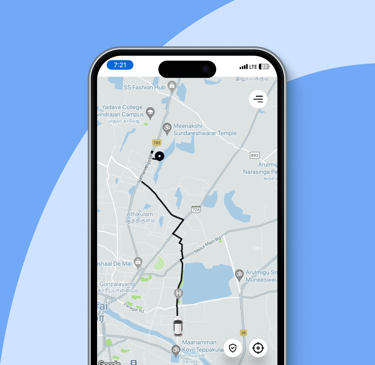 Track driver location