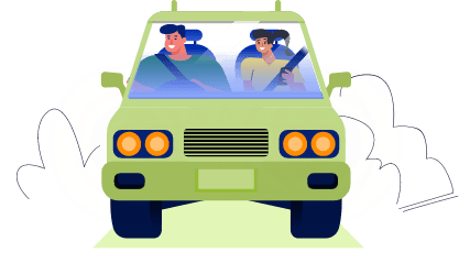 Driver reaches pick-up location & trip starts